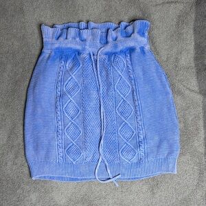 Free people size S Blue Cable Knit Women's Skirt NWT